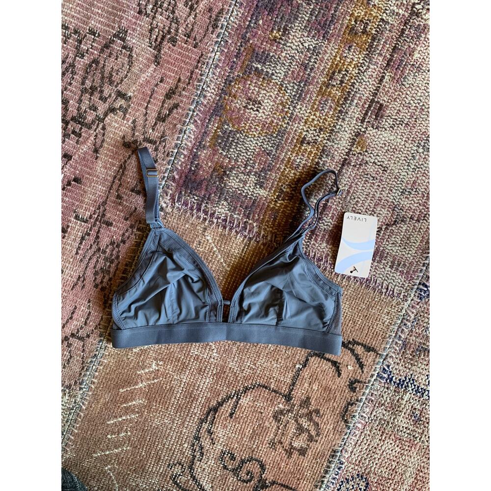 NWT Lively nursing bra size SMALL smoke color
